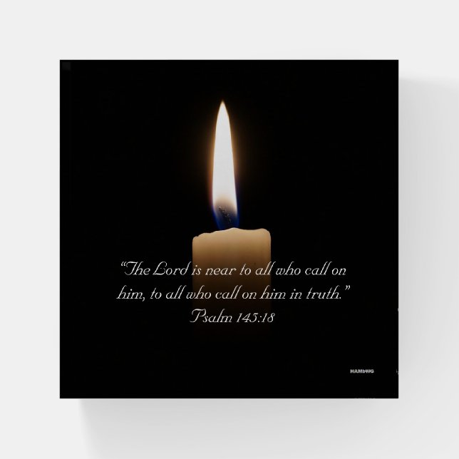 Paper Weight - Psalm 145:18 - HAMbyWG (Front)