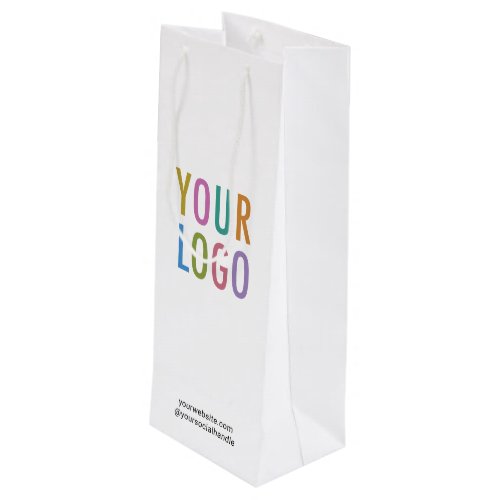 Paper Wine Gift Bag Custom Logo Personalized Bulk