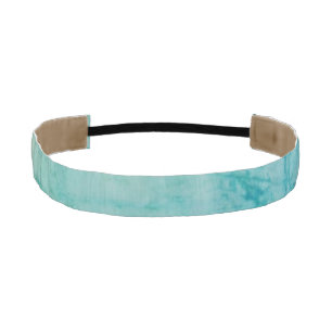 Paper With Blue, Green, And Black Paint Abstract Athletic Headband