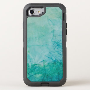 Paper With Blue, Green, And Black Paint Abstract OtterBox Defender iPhone SE/8/7 Case