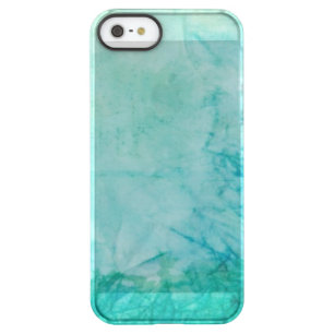 Paper With Blue, Green, And Black Paint Abstract Permafrost iPhone SE/5/5s Case