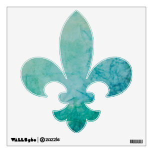 Paper With Blue, Green, And Black Paint Abstract Wall Decal