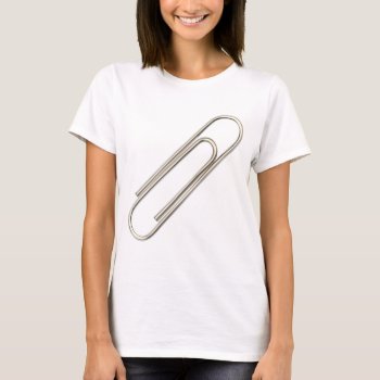 Paperclip T-shirt by GraphicsRF at Zazzle