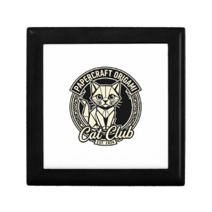 Papercraft Origami Cat Funny Cat Graphic - Papercr Gift Box