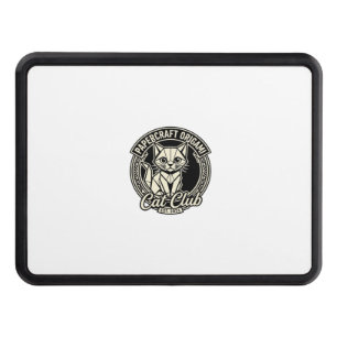 Papercraft Origami Cat Funny Cat Graphic - Papercr Hitch Cover