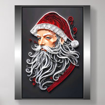 Papercrafted Santa
