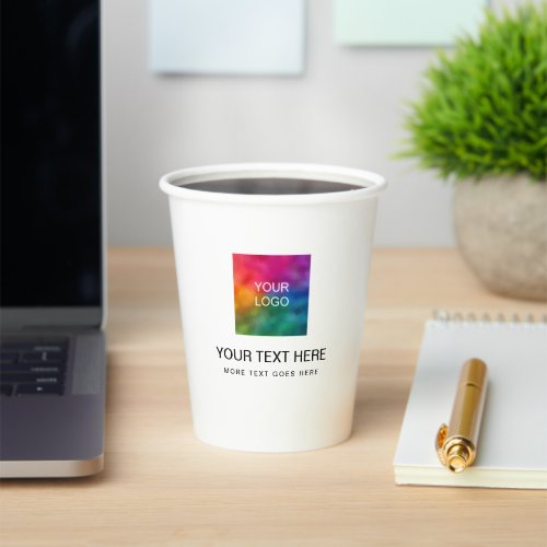 Papercup Business Logo Text Here Elegant Template Paper Cups