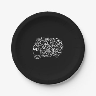 Papercut Halloween Spooky Halloween Paper Plates