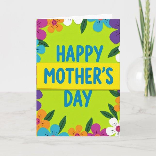 Papercut Happy Mothers Day Card (Front)