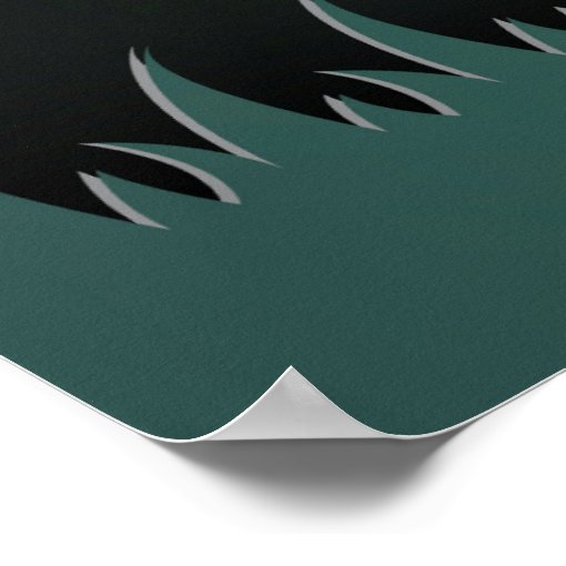 Papercut Zombie Graveyard & Ghosts Poster Zazzle