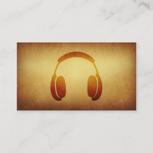 Papered Archive Deejay Headphone Business Card