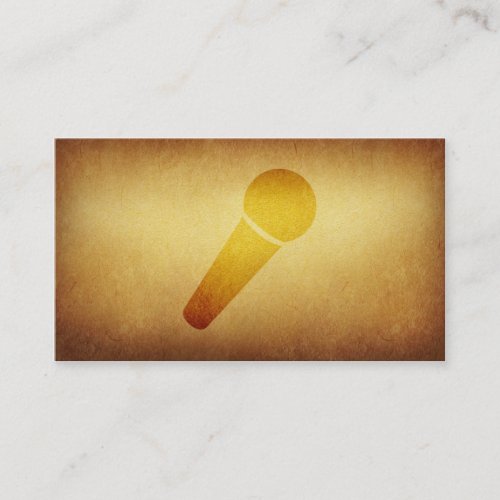 Papered Archive Deejay Singer Business Card