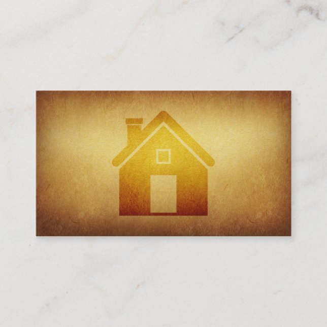 Papered Archive Real Estate Construction Business  Card (Front)
