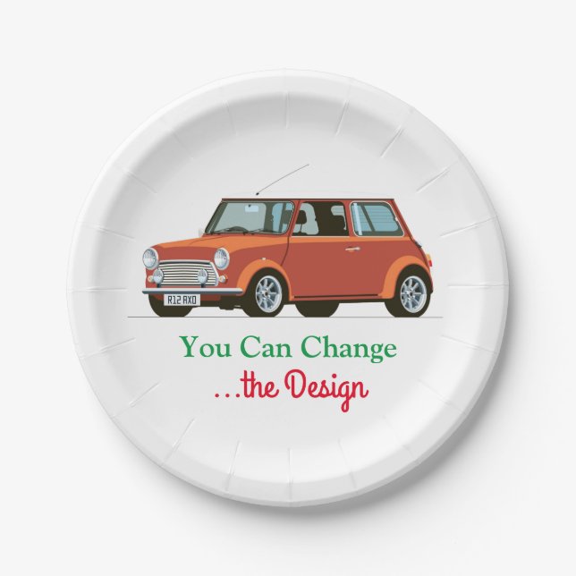 #PaperPlate #ClassicCars #CarDesignPaperPlate Pape Paper Plates (Front)