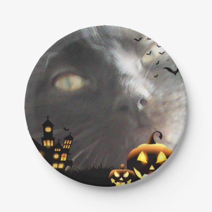 papers placard Halloween Paper Plate