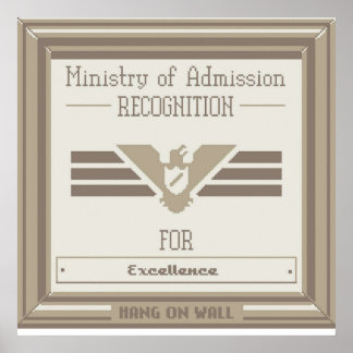 Papers Please Admission Poster