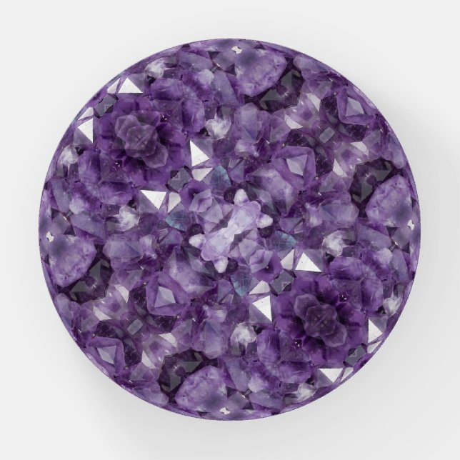 Paperweight Amethyst Crystals Image (Front)