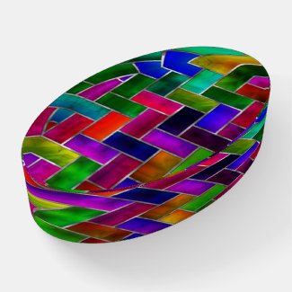 Paperweight: Beauty & Function-- Stain Glass Look Paperweight