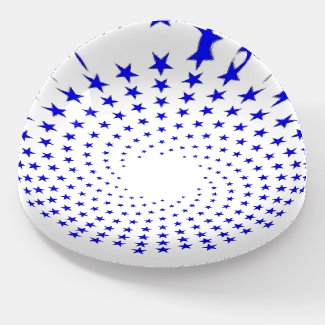 Paperweight - Blue Stars in Spiral