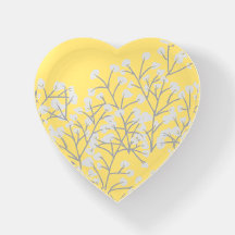 Paperweight in a yellow blossom design