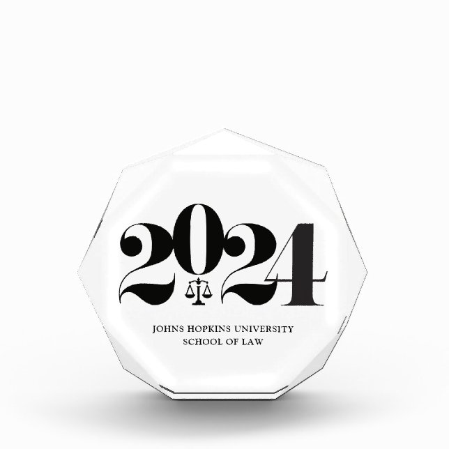 Paperweight Law School Graduation Gift (Front)