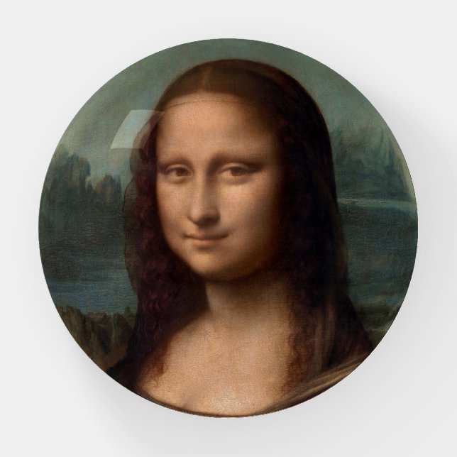 PAPERWEIGHT : LEONARDO DA VINCI : THE MONA LISA (Front)