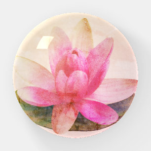 PAPERWEIGHT  : PINK LOTUS