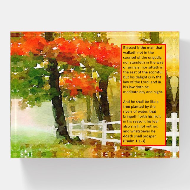 Paperweight Psalm 1:1-3 (Front)