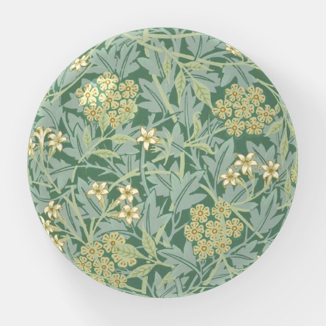 PAPERWEIGHT : WILLIAM MORRIS : JASMINE  (Front)