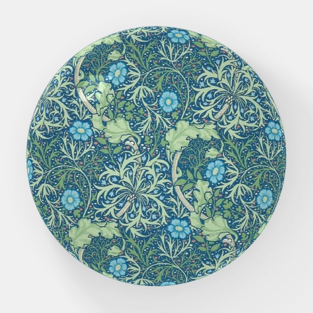 PAPERWEIGHT : WILLIAM MORRIS : SEAWEED (Front)