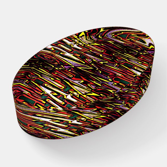Paperweight with Abstract Design (Angled)
