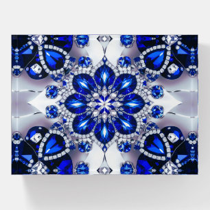 Paperweight with Blue White Colors