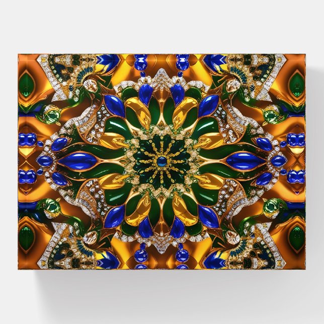 Paperweight with Brazil Colors (Front)