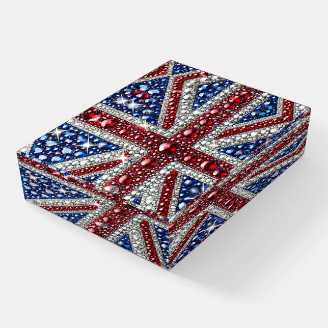 Paperweight with British Colors (Angled)