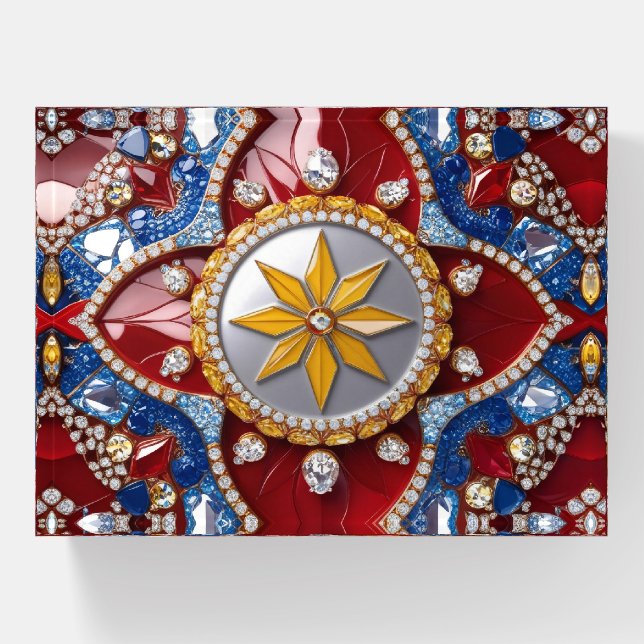 Paperweight with Colombian Colors (Front)