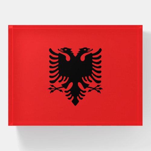Paperweight with flag of Albania