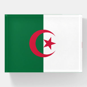 Paperweight with flag of Algeria