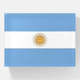 Paperweight with flag of Argentina