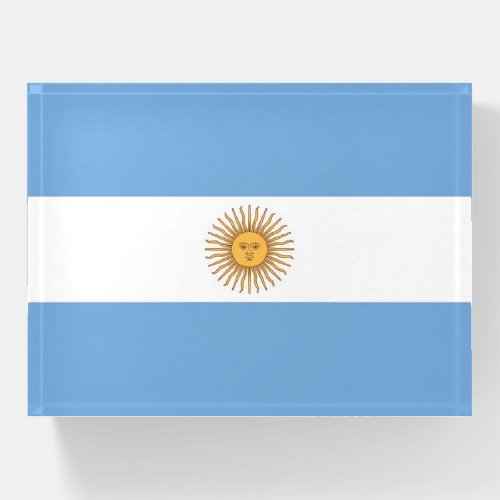 Paperweight with flag of Argentina