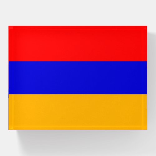 Paperweight with flag of Armenia