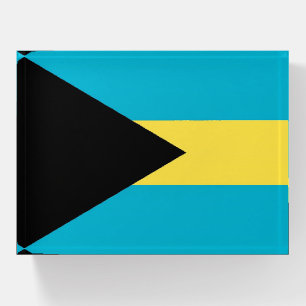 Paperweight with flag of Bahamas