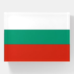 Paperweight with flag of Bulgaria