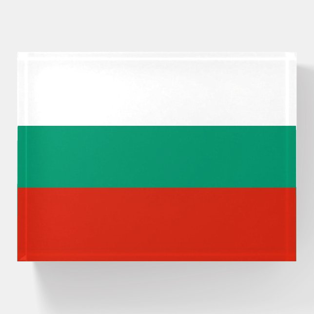 Paperweight with flag of Bulgaria (Front)