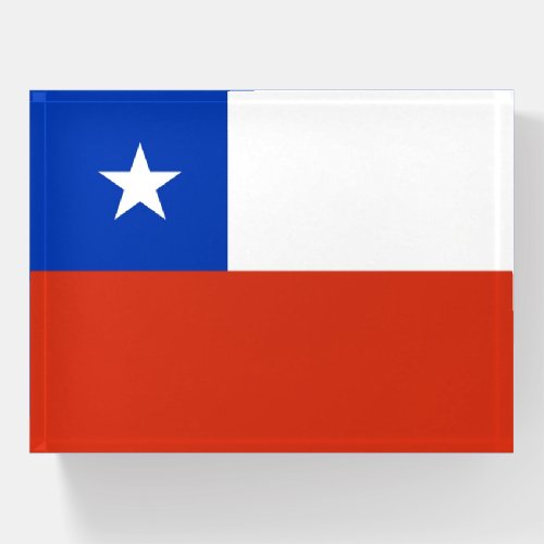 Paperweight with flag of Chile