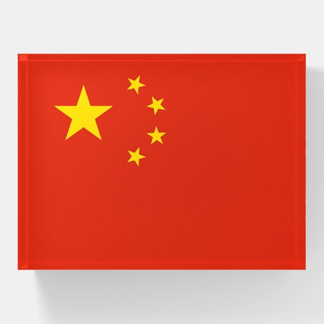 Paperweight with flag of China (Front)