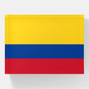 Paperweight with flag of Colombia