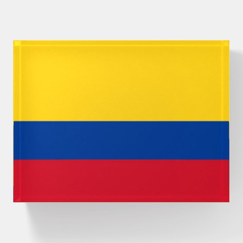 Paperweight with flag of Colombia