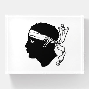 Paperweight with flag of Corsica