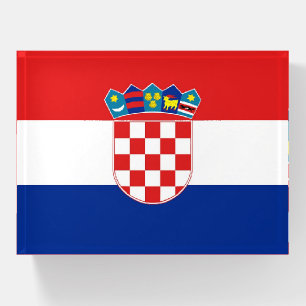 Paperweight with flag of Croatia