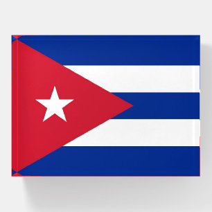 Paperweight with flag of Cuba